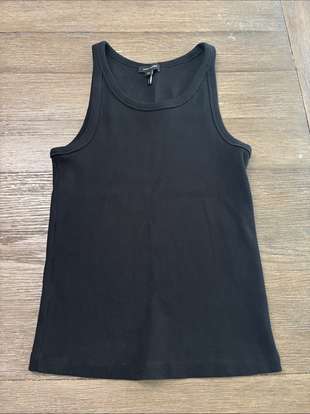Marc Jacobs Black Ribbed Tank - Picture 2 of 4